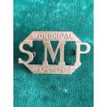 RHODESIA SALISBURY MUNICIPAL POLICE CAP BADGE- 1ST TYPE- 2 LUGS-SCARCE