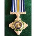 FULL SIZE SAP CROSS FOR BRAVERY MATT SILVER (MARKED)(PCFS)FOR EXCEPTIONAL BRAVERY IN GREAT DANGER-AW