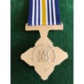 FULL SIZE SAP CROSS FOR BRAVERY MATT SILVER (MARKED)(PCFS)FOR EXCEPTIONAL BRAVERY IN GREAT DANGER-AW