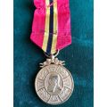 FULL SIZE BELGIAN KING LEOPOLD 2 COMMEMORATIVE MEDAL - 1865-1905