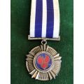 FULL SIZE SADF PRO MERITO MEDAL SILVER MARKINGS AND NUMBERED 28