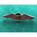 SA PARA NIGHT JUMPERS,FULL SIZE WING BRONZE WINGS WITH ENAMEL CENTRE-NEVER WORN- 2 PINS