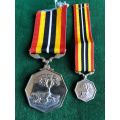 SOUTHERN AFRICA MEDAL-FULL SIZE-NUMBERED-SOLD WITH MINIATURE 1987-1990