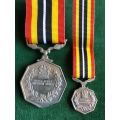 SOUTHERN AFRICA MEDAL-FULL SIZE-NUMBERED-SOLD WITH MINIATURE 1987-1990