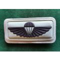 SANDF AIR SUPPLY INSTRUCTOR BADGE- EMBOSSED WITH 2 PINS