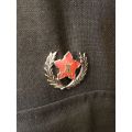 STEP OUT JACKET FOR A CAPTAIN WITH 4 FIELD REGT.-COMPLETE WITH FLASHES MEDAL ETC.-SIZE MEDIUM-MEASUR