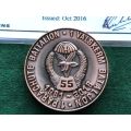 1 PARACHUTE BATTALION 1961-2016 CHALLENGE COIN NO 42 OF ONLY 55 COINS-PRODUCED (NUMBERED) WITH CERTI