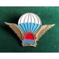 MALAWI ARMY PARACHUTIST WINGS-STATIC LINE-GILT WINGS- 2 PINS