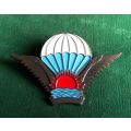 MALAWI ARMY PARACHUTIST WINGS-STATIC LINE-BRONZE WINGS- 2 PINS