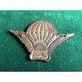 MALAWI ARMY PARACHUTIST WINGS-STATIC LINE-BRONZE WINGS- 2 PINS