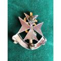 SA MILITARY HEALTH SERVICES CAP BADGE -WORN FROM 1980`S- 2X SCREW LUGS