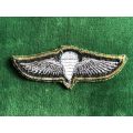 ZAMBIAN ARMY BASIC STATICLINE PARACHUTE WINGS-EMBROIDERED