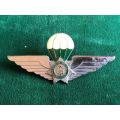 CISKEI POLICE-CHROMED AND ENAMEL,PARACHUTE WING- 2 PINS