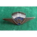 DEMOCRATIC REPUBLIC OF THE CONGO PARA WING- 2ND CLASS-BRONZE- 2 PINS