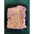 ITALIAN OFFICERS BULLION EMBROIDERED CAP BADGE FOR FIELD ARTILLERY