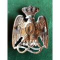 ITALIAN AFRICAN COLONIAL POLICE HELMET BADGE -MEASURES 65X45 MM- 2X SCREW LUGS