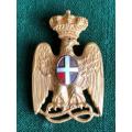 ITALIAN WW2 COLONIAL AFRICA POLICE BADGE- MEASURES 27 X 44 MM