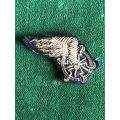 ITALIAN WW2 OFFICERS,SILVER WIRE EMBROIDERED COLLAR TAB