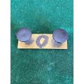 ORDNANCE SERVICE CORPS BERET BAR- APPROVED IN 1977-ROYAL BLUE/ WHITE/ GUARDSMAN RED- 2 PINS