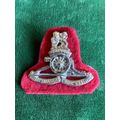 SA FIELD ARTILLERY CHROMED BERET BADGE- WORN FROM 1990`S-2 PINS-SMALLER VARIATION