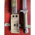 AUTHENTIC MODEL L CETME BAYONET-USED BY THE SPANISH DURING THE LATE 1980`S AND EARLY 1990`S-IT HAS A