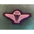 BOTSWANA DEFENCE FORCE,SILVER WIRE EMBROIDERED PARA WING