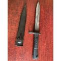 SA S1 OR UZI BAYONET WITH PLASTIC SCABBARD-THE BAYONET IS IN A NEW/NEVER USED CONDITION-SCABBARD-USE