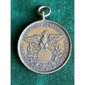 ITALIAN WW2 BRONZE,SHOOTING COMPETITION MEDAL AWARDED BY THE ITALIAN ARMY-DIAMETER 30 MM