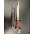 SCARCE,BRITISH NO 7 MK1 BAYONET WITH RED GRIPS-MADE WW2 ONE OF ONLY 25000
