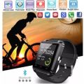 U80 Bluetooth Smartwatch - iPhone, Android, Pedometer, Sleep Monitor, Drink Reminder etc - Black