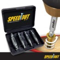 4 Piece Screw & Bolt Extractor Drill Bitts & Guide Set - Broken Easy Out Fastener Kit