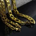Elegant Men's 6mm Golden Stainless Steel Link Chain Necklace in Complimentary Gift Box