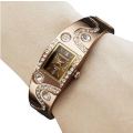 Beautiful Ladies WAVE Rhinestone & Crystal Bracelet Wrist Watches in SILVER or GOLD