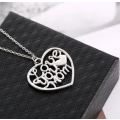 Elegant Silver Plated Jewelry Set With Love You Mom Heart Pendant in Complimentary Gift Box