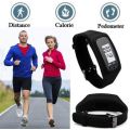 LCD Sport & Fitness PEDOMETER Wrist Watch, Step Counter, Calories, Distance, Available in Black