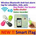 Wireless Bluetooth 4.0 Smart Tracker & GPS Locator With Itag Sensor & Anti-lost Alarm - INCL BATTERY