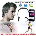Bluetooth Wireless Headset - MP3 Player, FM Radio, Micro SD Card for Android & iPhone