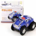 Battery Operated Flip Over Police 4 x 4 Toy Truck - Excellent Toy for Child with Hours of Fun