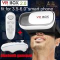 VR Box 2, 3D Virtual Reality GLASSES With Head Mount & Bluetooth Game REMOTE