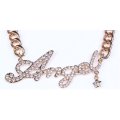 EXCELLENT MOTHERS DAY GIFT - Luxury Solid 105g Gold Plated Cubic Zirconia Chain With Angel Pendant