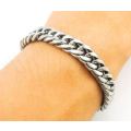 Elegant Men's 6mm Stainless Steel Link Chain Bracelet in Complimentary Gift Box