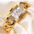 Elegant & Attractive Ladies Rose Gold Austrian Crystal LUPAI Quartz Wrist Watch in Gift Box