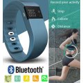 Bluetooth Smartwatch & Fitness Bracelet with Pedometer for Samsung & Android Phones BLUE