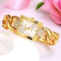 Elegant & Attractive Ladies Rose Gold Austrian Crystal LUPAI Quartz Wrist Watch in Gift Box