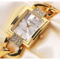 Elegant & Attractive Ladies Rose Gold Austrian Crystal LUPAI Quartz Wrist Watch in Gift Box