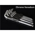 9 Piece Ball Point Allen Key Set - Chrome Vanadium