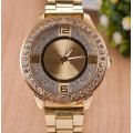 Elegant Ladies Crystal Diamante Quartz Wrist Watches in Gold or Silver