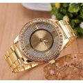 Elegant Ladies Crystal Diamante Quartz Wrist Watches in Gold or Silver
