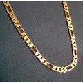 Elegant Men's 6mm Golden Stainless Steel Link Chain Necklace in Complimentary Gift Box
