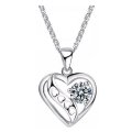 Exquisite Hollow Heart Cubic Zirconia Heart Shaped Jewelry Set in Complimentary Gift Box